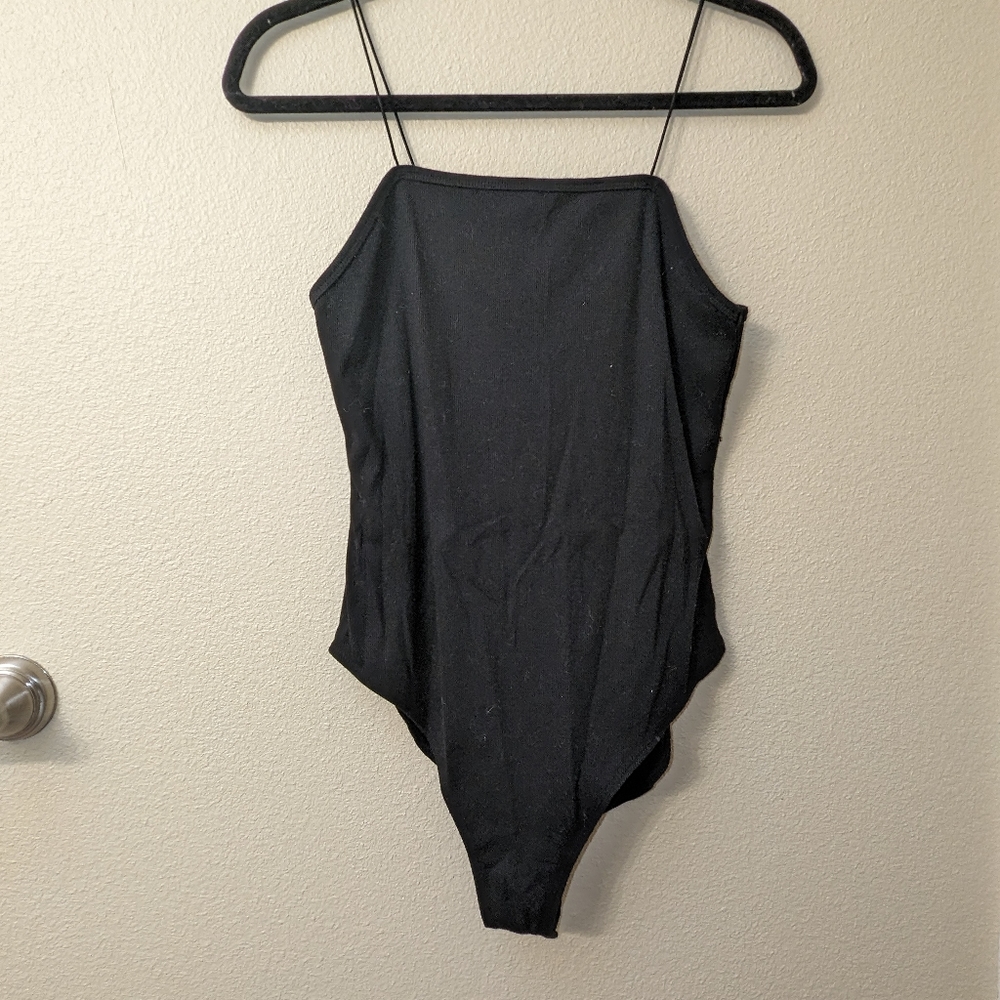Wild Fable Black Tank Top Bodysuit